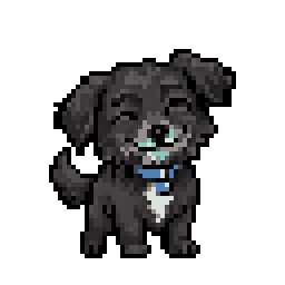 Brita, a happy dog